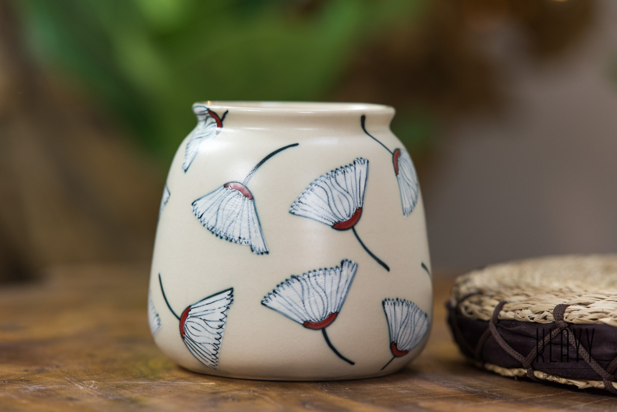 Gingko Leaf Short Vase